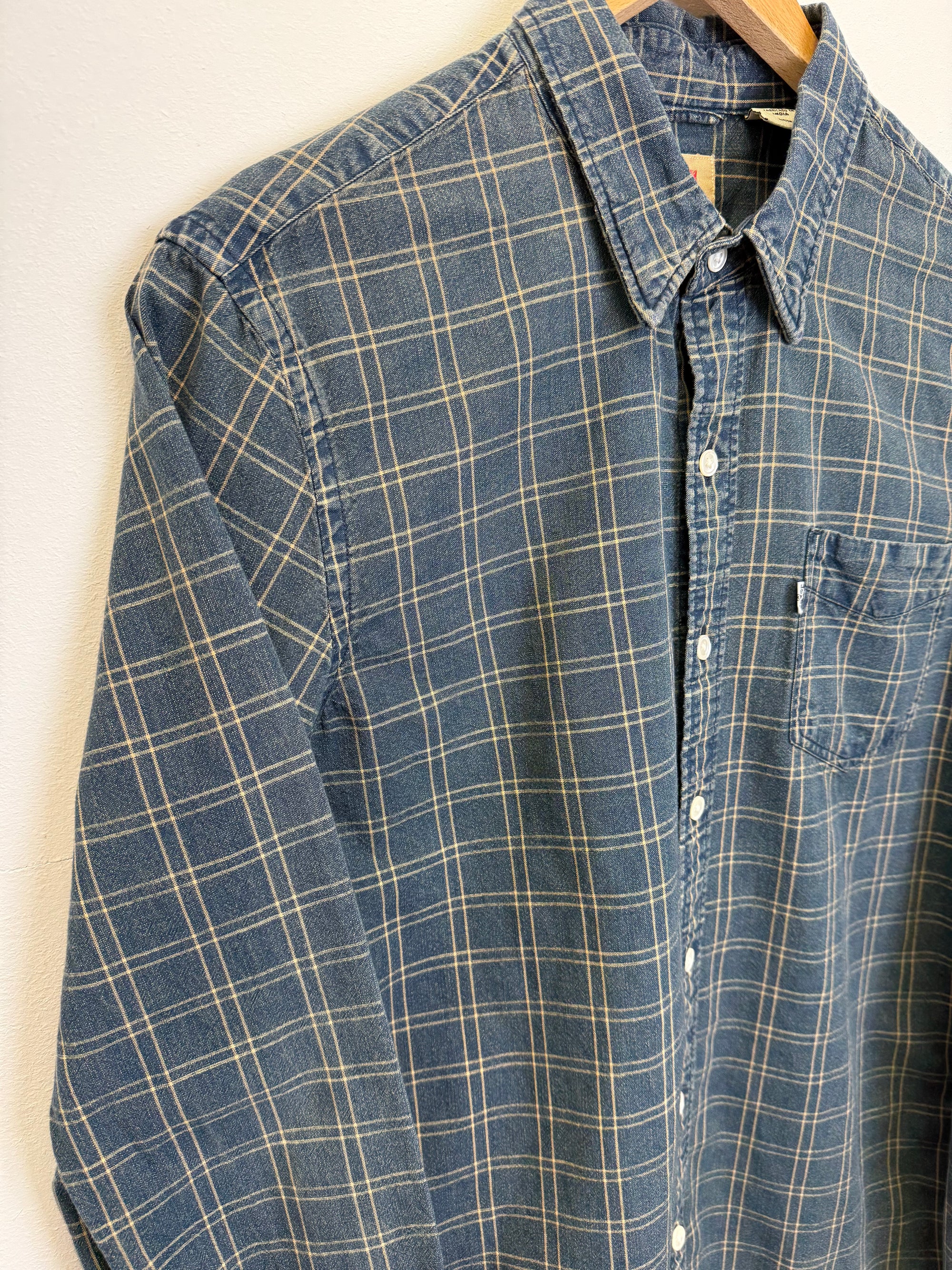 Chemise Levi’s à carreaux bleu vintage - taille S