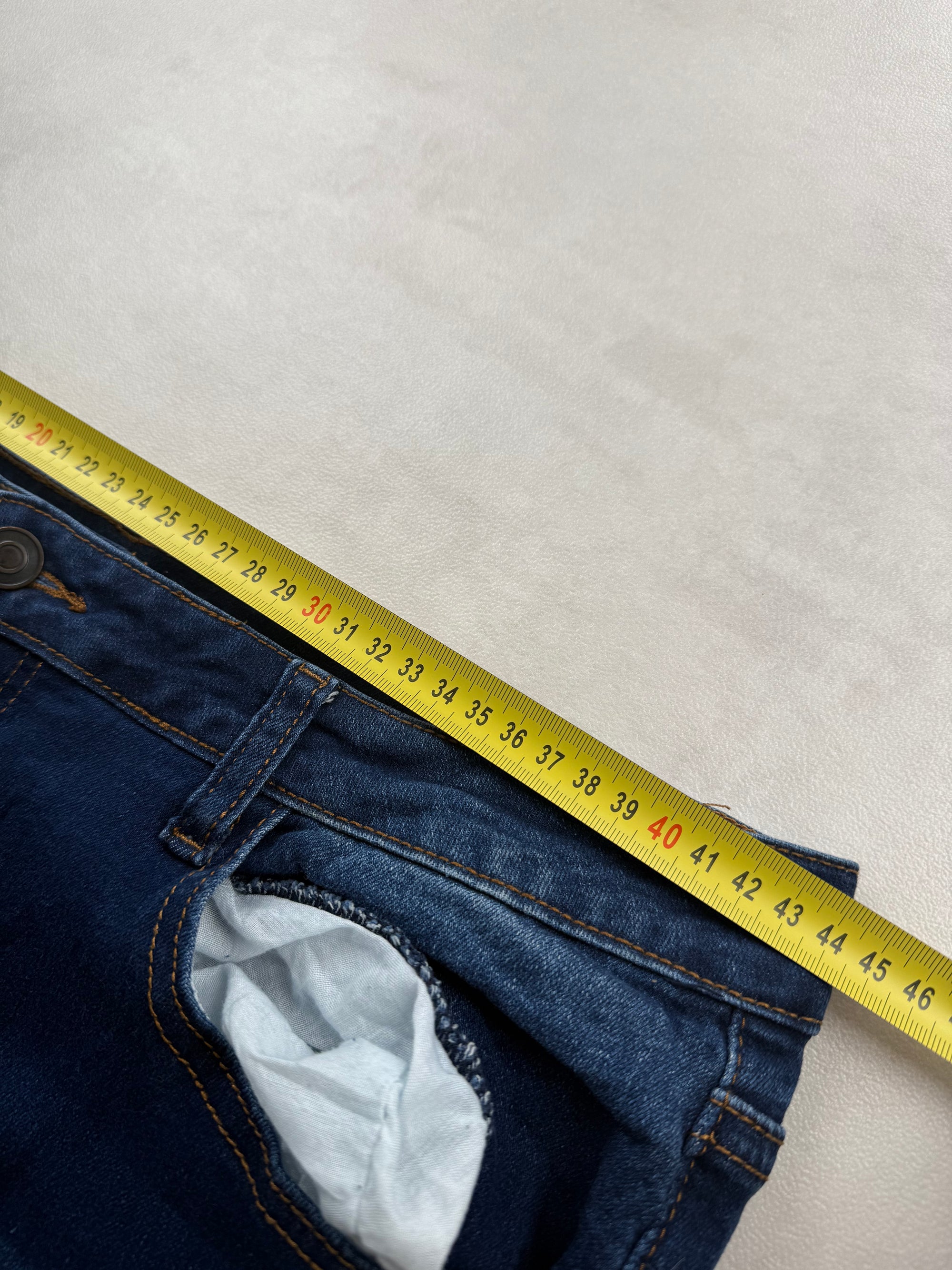 Jean Flare / Patte d'eph Taille Haute Ripped - Femme XXL / FR 44