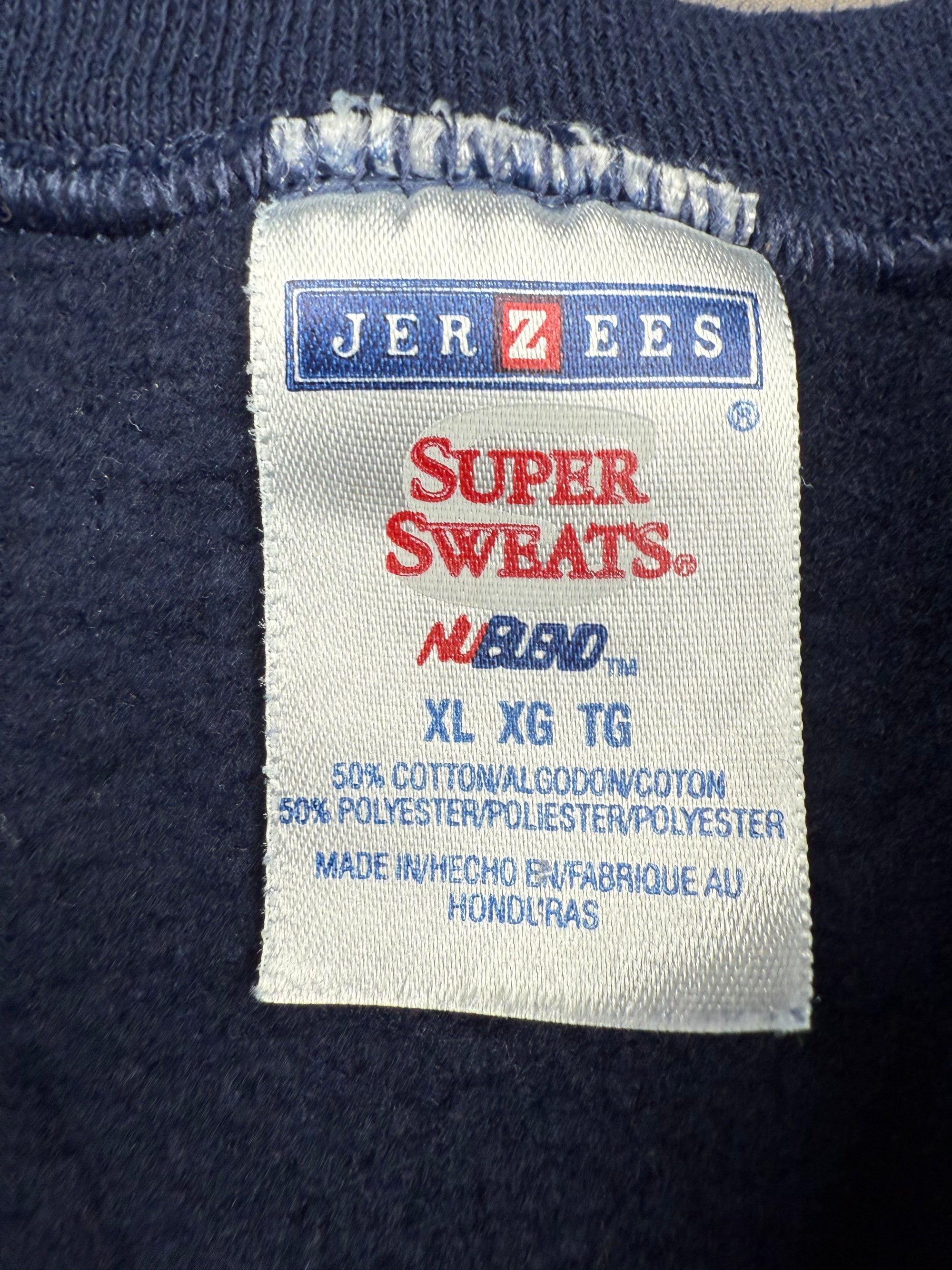 Sweat crewneck National Criminal Justice Honor Society bleu marine vintage - taille XL