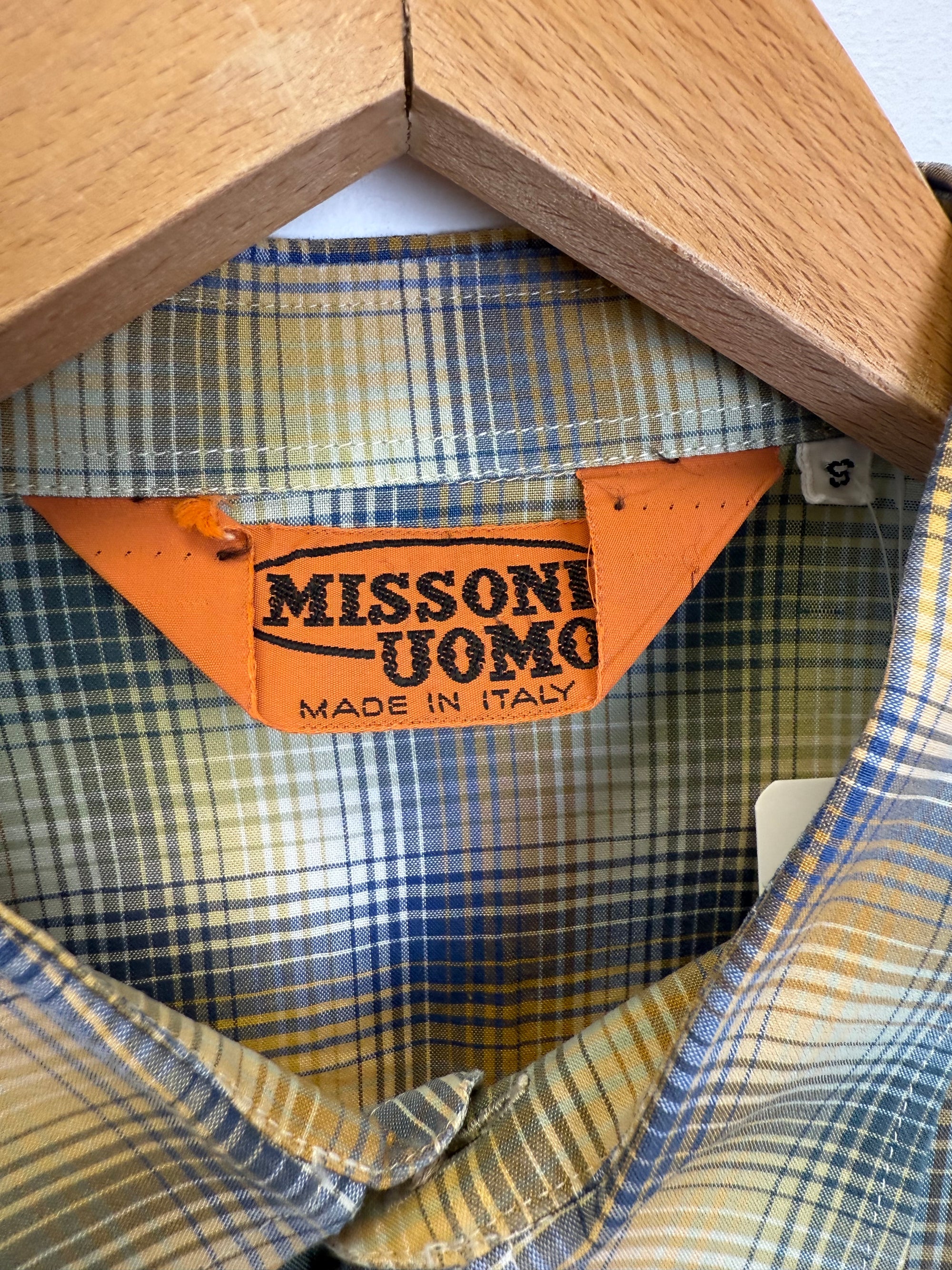 Chemise Missoni Uomo à carreaux 100% coton - made in Italy - taille M