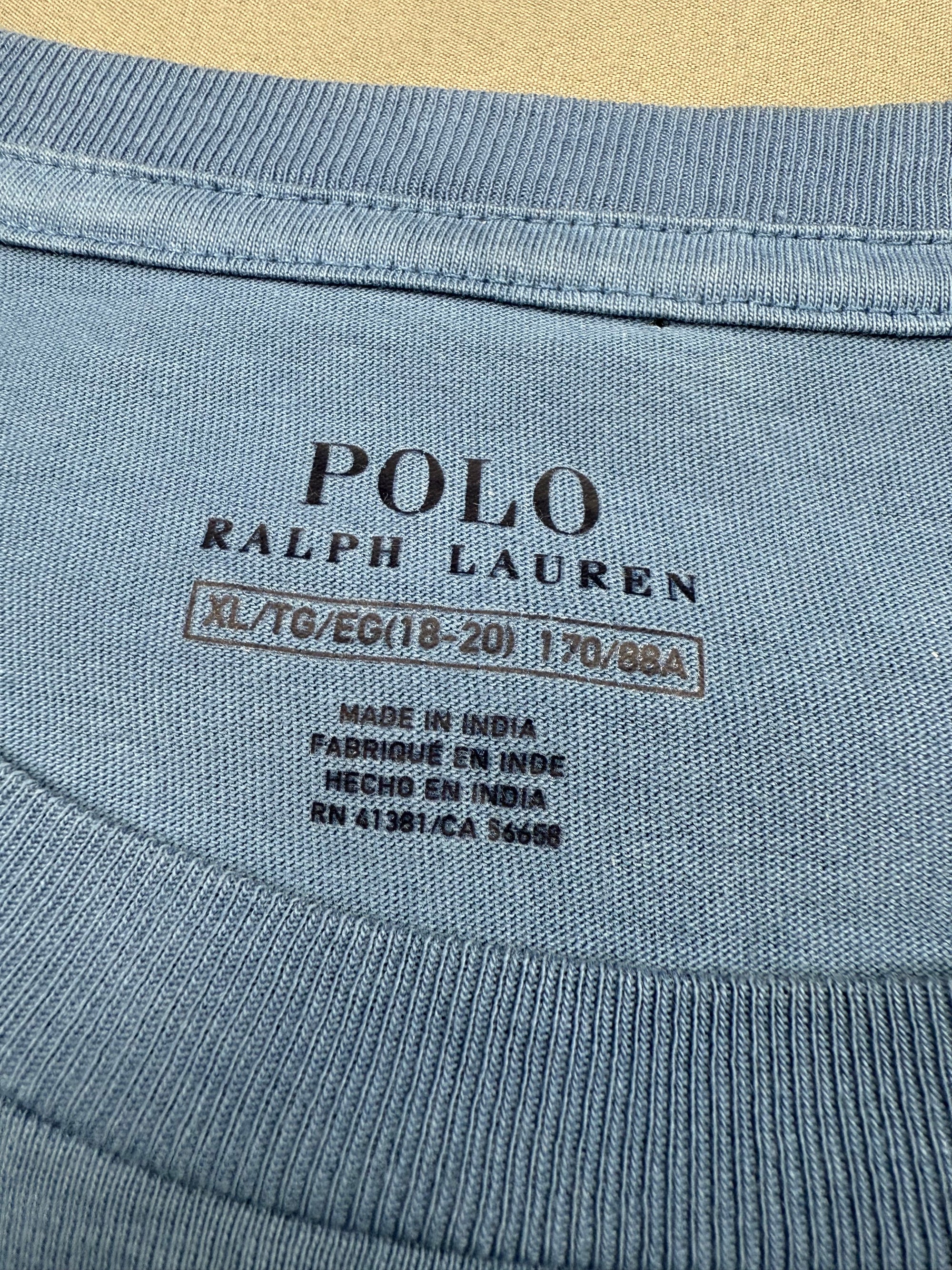T-shirt Ralph Lauren bleu ciel - taille M