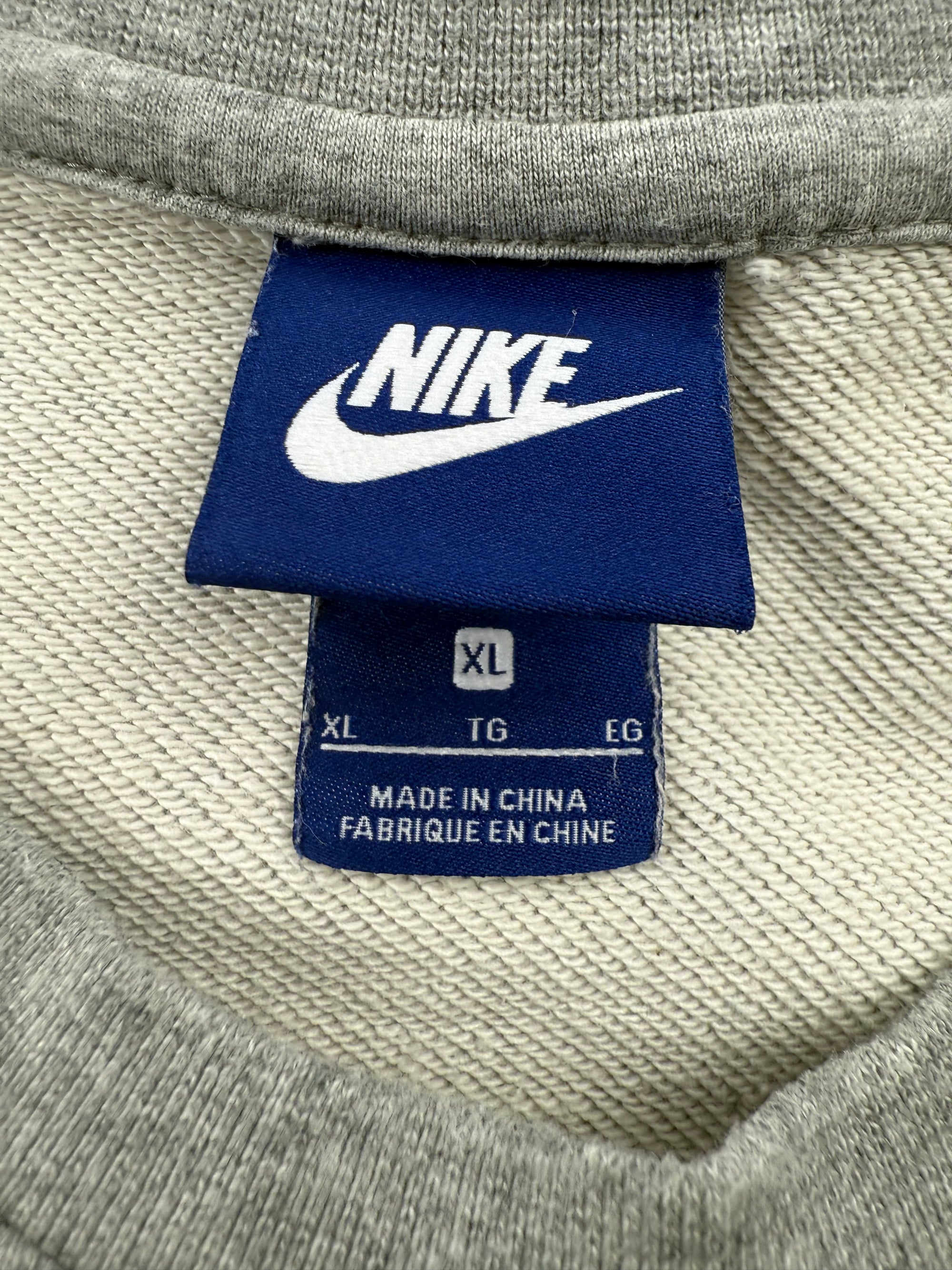 Sweat Nike Gris Col Rond - Swoosh Brodé - Taille XL