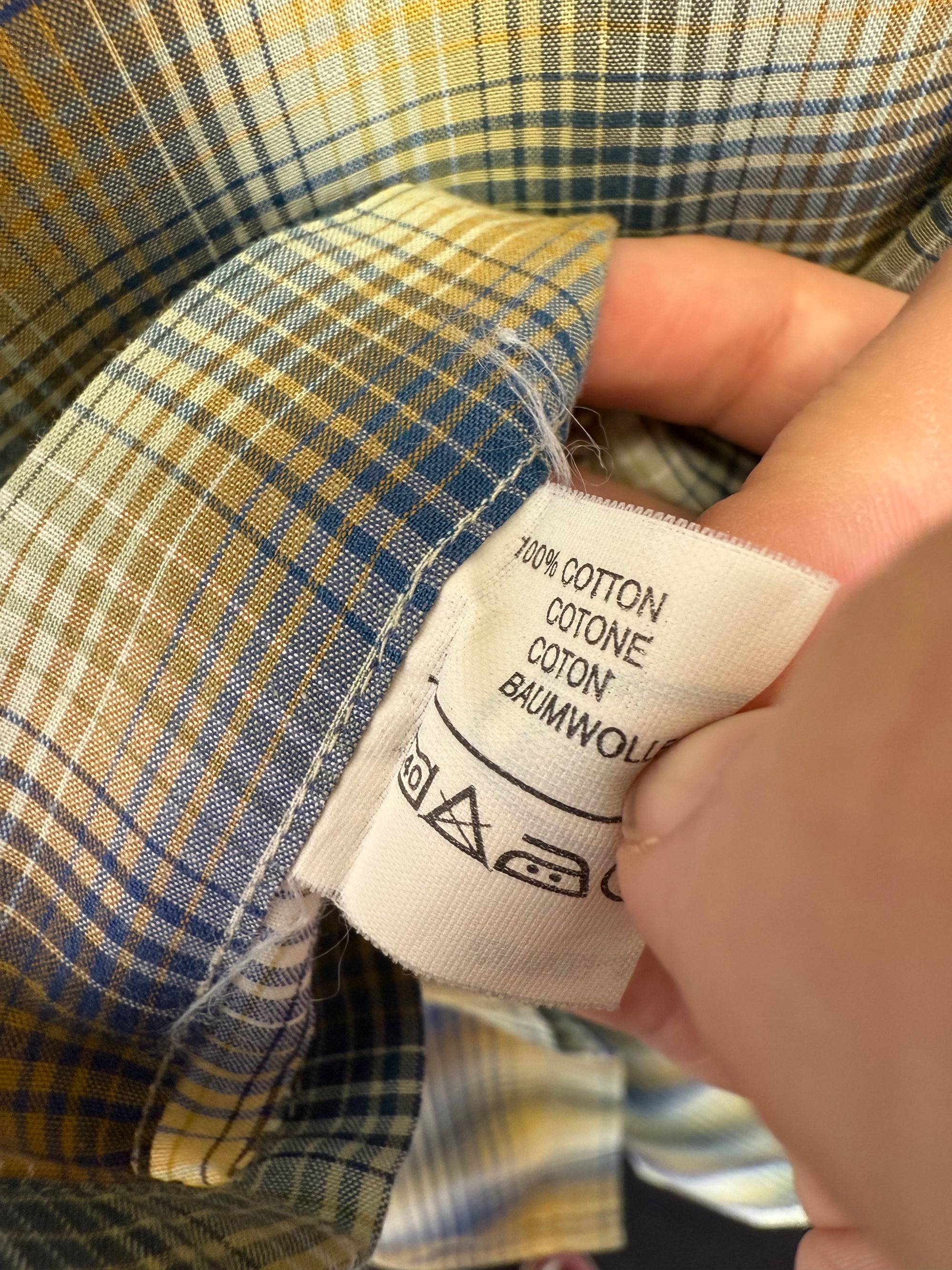 Chemise Missoni Uomo à carreaux 100% coton - made in Italy - taille M