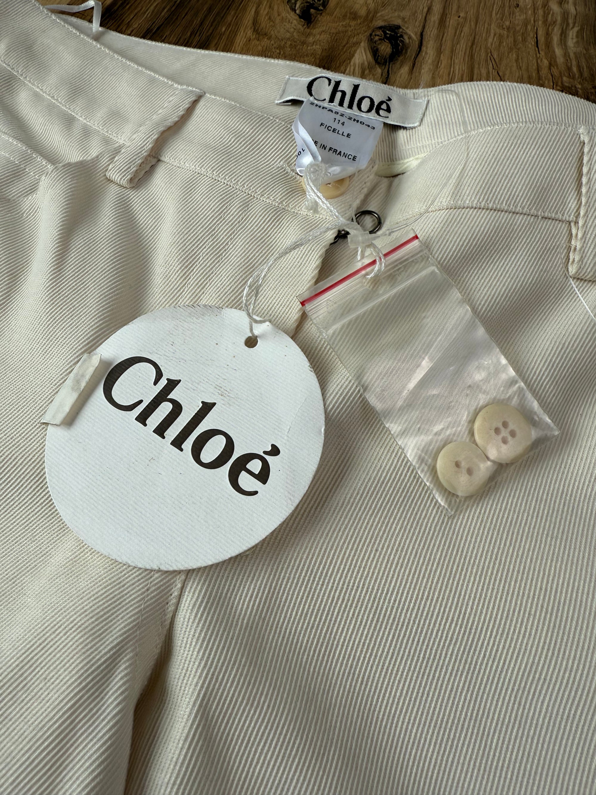Pantalon Chloé beige neuf avec étiquette – Taille 36 FR