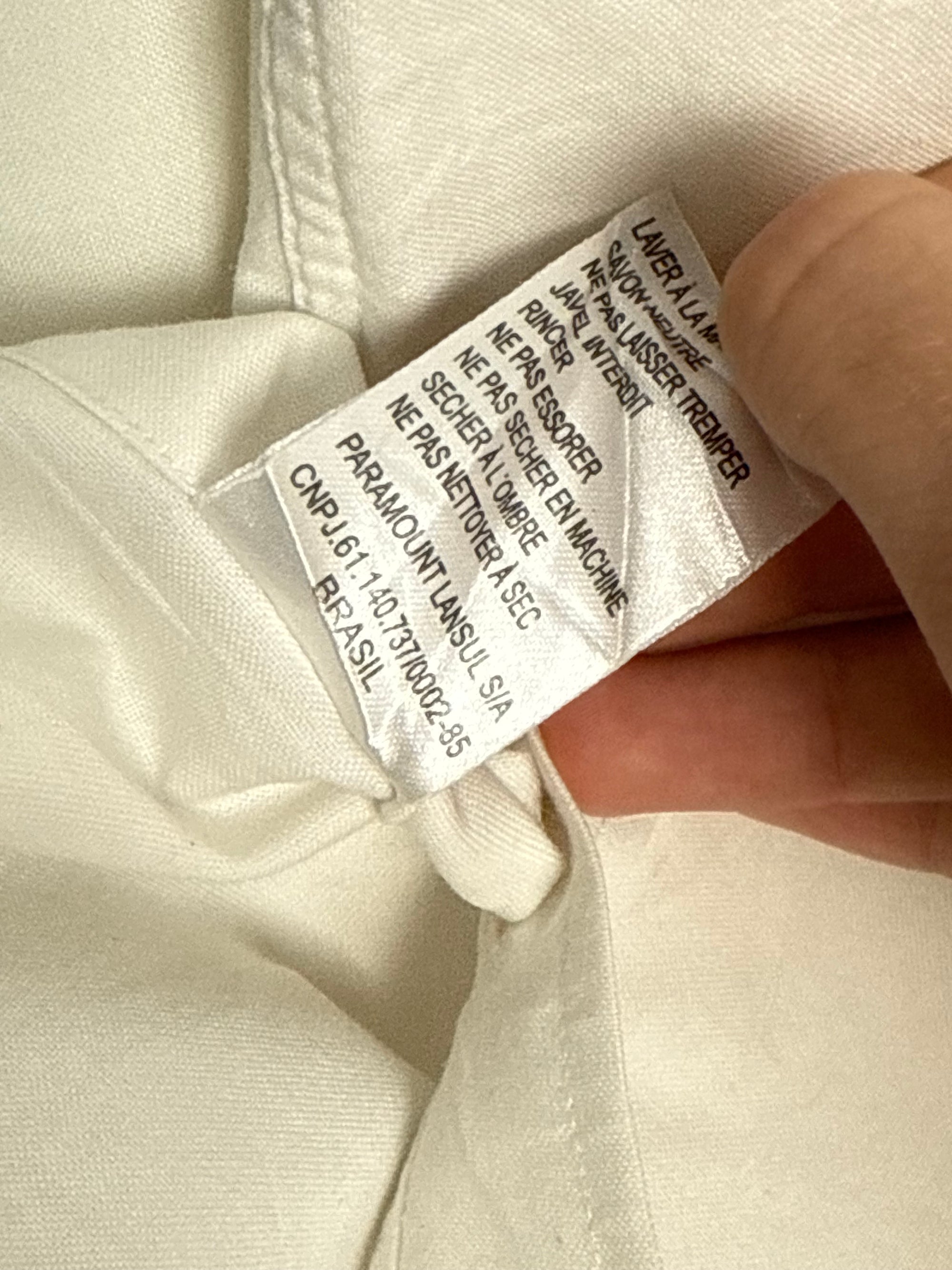 Chemise Lacoste blanche logo crocodile - taille L