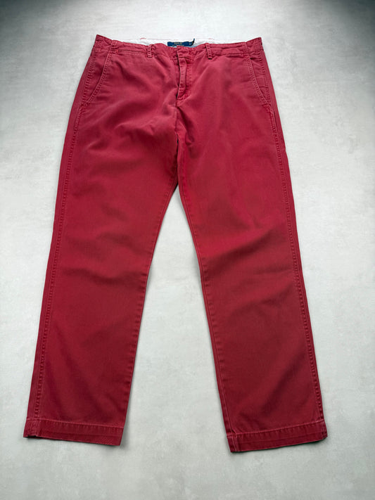 Chino Polo Ralph Lauren Coton Rouge Brique - Taille 44