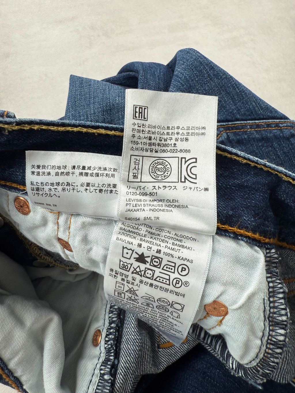 Jean Levi's 501 CT (Tapered) -  FR 40 W30 L30 Unisexe